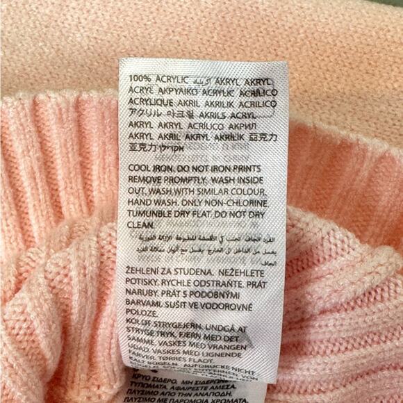 New EDIKTED Desiree Knitted Hooded Cardigan in Light Pink - Picture 9 of 9